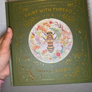 Green 'Paint with Thread' Embroidery Book